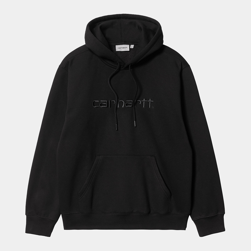 Bluza z Kapturem Carhartt Hooded Męskie Czarne | TUD-708249