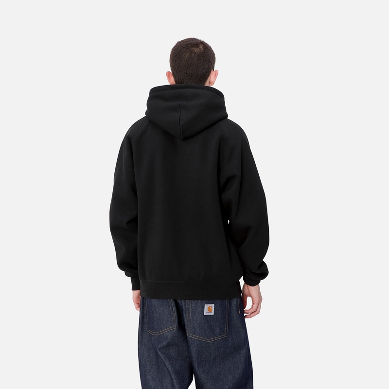 Bluza z Kapturem Carhartt Hooded Yute Męskie Czarne | CVP-571230