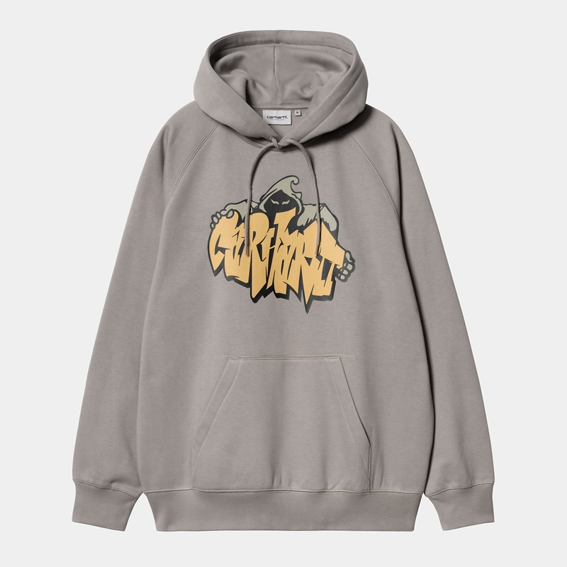 Bluza z Kapturem Carhartt Hooded Yute Męskie Szare | MDI-492816