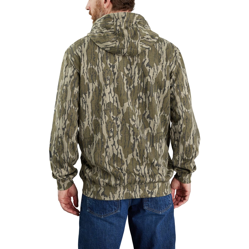 Bluza z Kapturem Carhartt Loose Fit Midweight Camo Sleeve Graphic Męskie Camo | MIA-783105