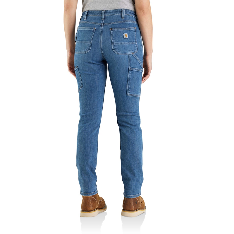 Jeansy Carhartt Double-Knee Damskie Niebieskie | SPN-308271