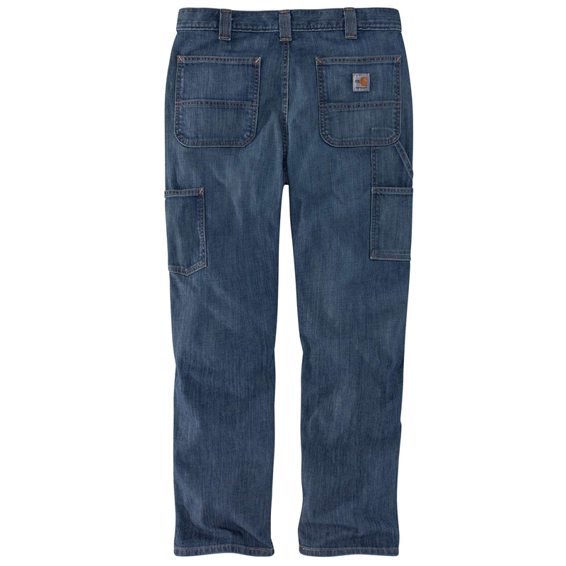 Jeansy Carhartt Flame-Resistant Force Rugged Flex® Relaxed Fit Utility Męskie Niebieskie | KHC-056218