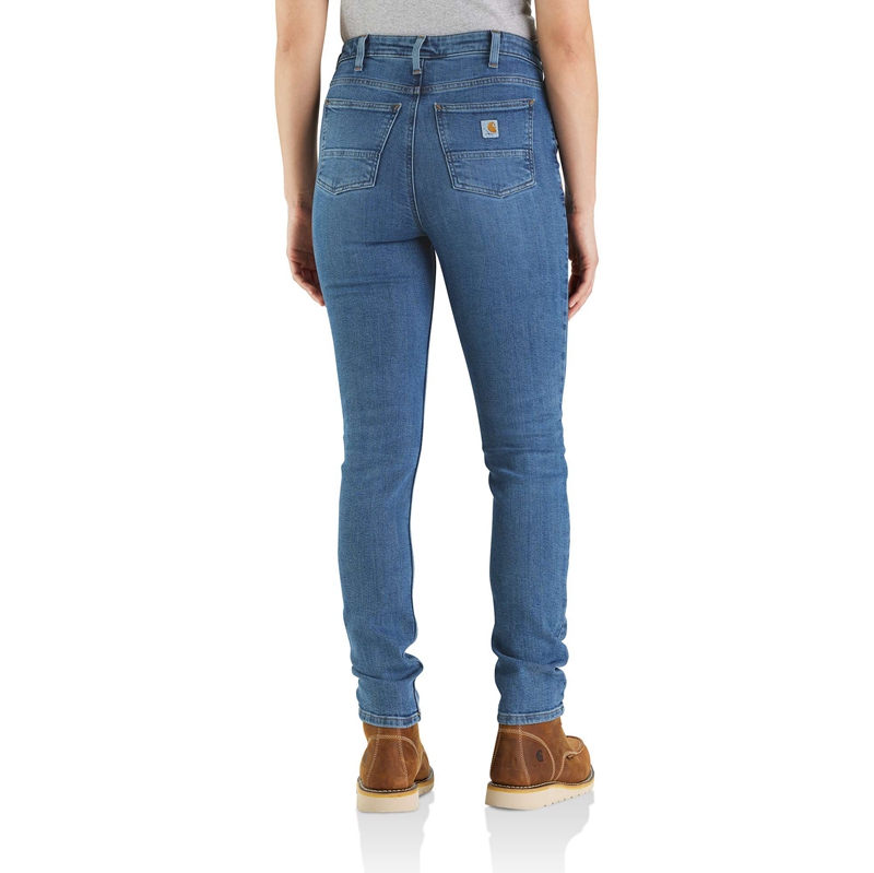 Jeansy Carhartt High Waisted Damskie Niebieskie | RTA-084361