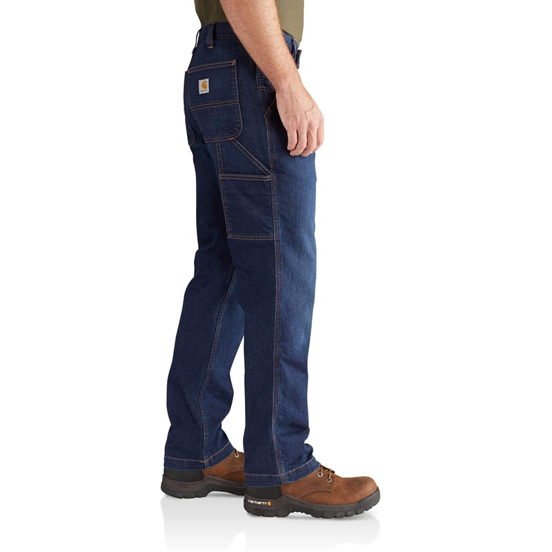 Jeansy Carhartt Rugged Flex® Relaxed Fit Utility Męskie Ciemny Niebieskie | ZRS-246178