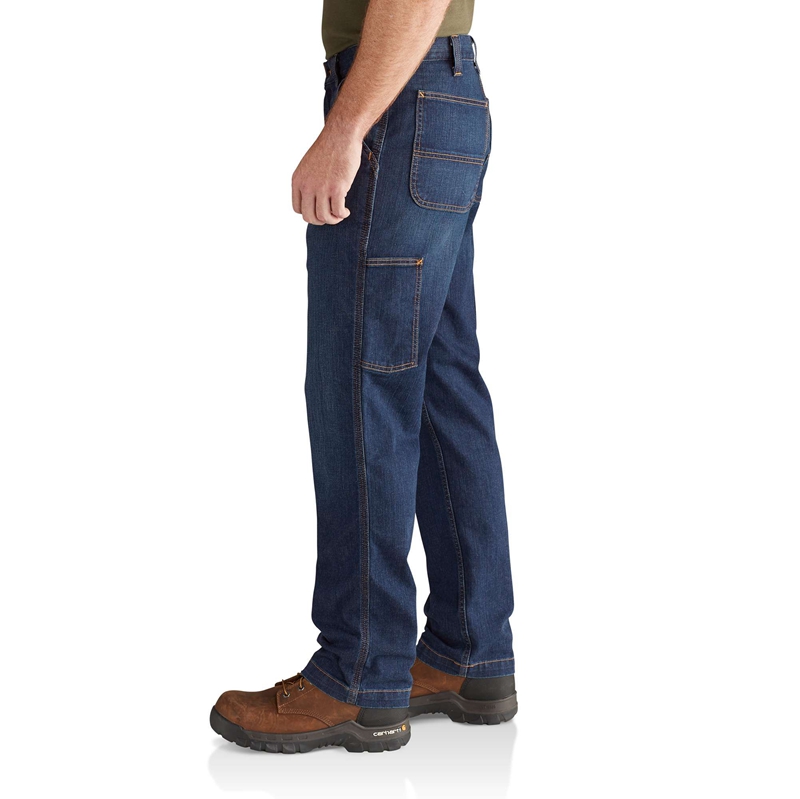 Jeansy Carhartt Rugged Flex® Relaxed Fit Utility Męskie Ciemny Niebieskie | ZRS-246178