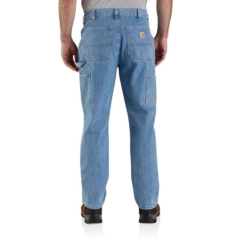 Jeansy Carhartt Utility Męskie Niebieskie | UOX-689157