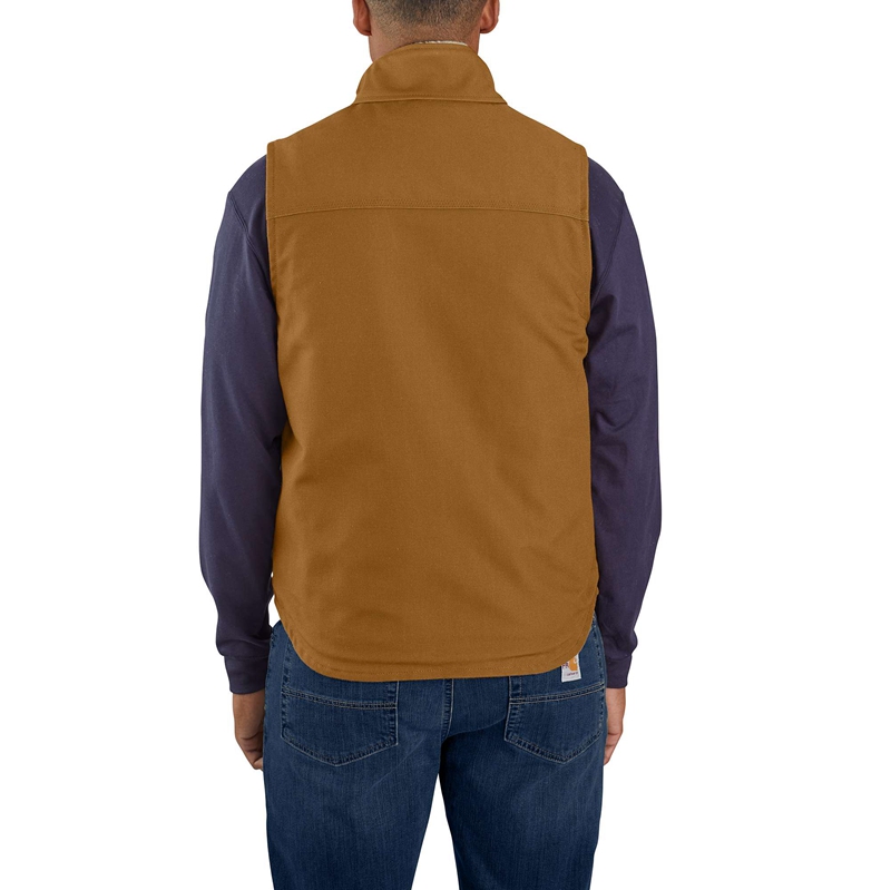 Kamizelka Carhartt Flame-Resistant Duck Sherpa Lined Męskie Brązowe | HVZ-265089