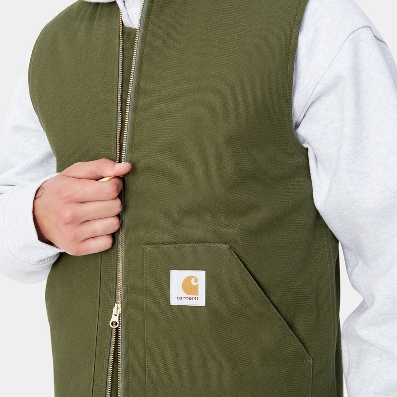 Kamizelka Carhartt Męskie Zielone | ZBQ-238570