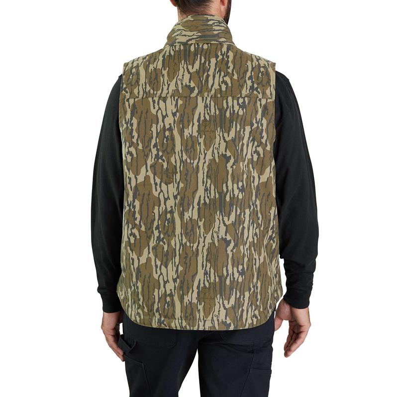 Kamizelka Carhartt Rugged Flex® Duck Loose Fit Sherpa-Lined Camo Mock-Neck Męskie Camo | MQE-429137