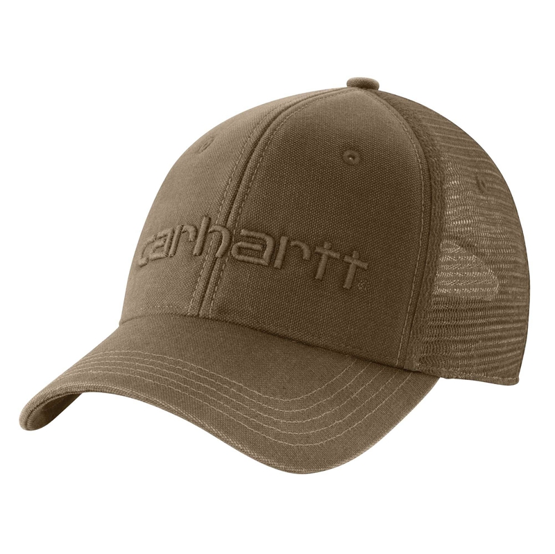 Kapelusz Carhartt Canvas Mesh-Back Logo Graphic Męskie Oliwkowe | SOV-186249