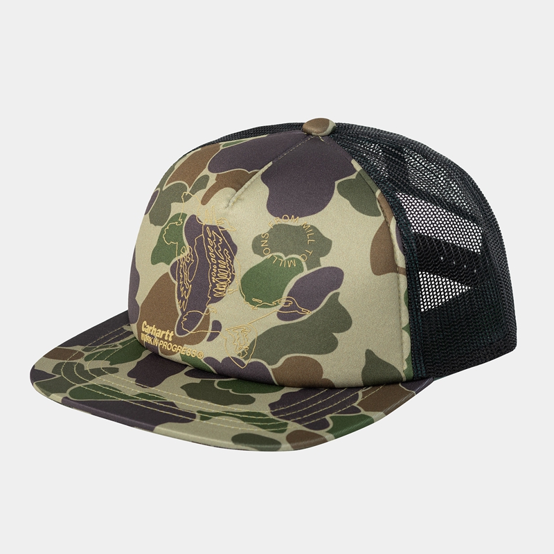 Kapelusz Carhartt Flying Ducks Trucker Męskie Zielone | ZRC-624315