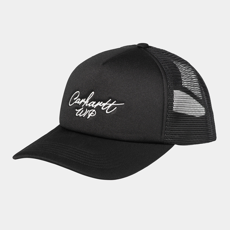 Kapelusz Carhartt Signature Trucker Męskie Czarne | RTL-953018