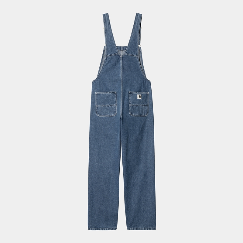 Kombinezon Carhartt Bib Straight Damskie Niebieskie | ZWC-208541