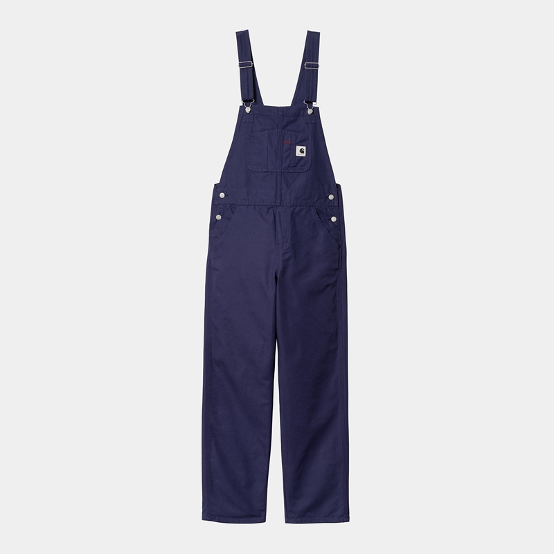 Kombinezon Carhartt Bib Straight Damskie Niebieskie | ETZ-218739