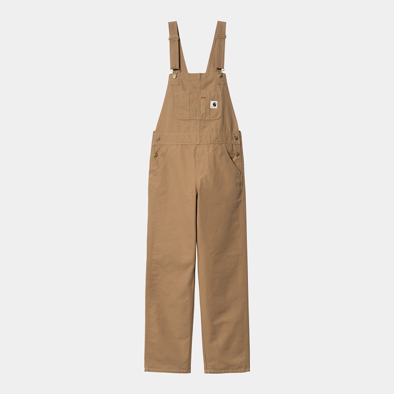 Kombinezon Carhartt Bib Straight Damskie Beżowe | CXZ-180253