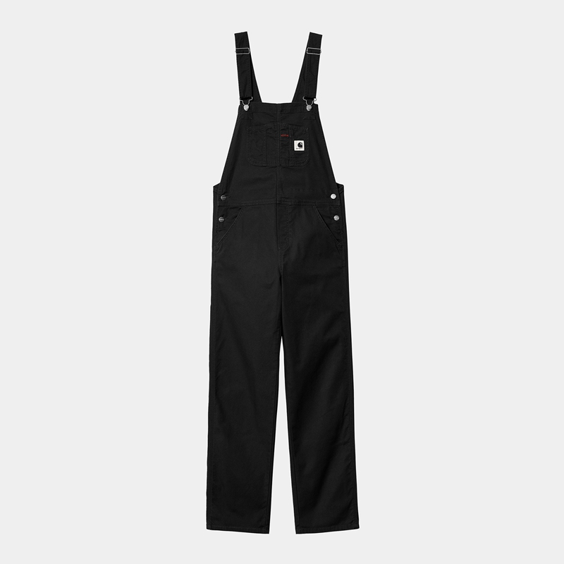 Kombinezon Carhartt Bib Straight Damskie Czarne | YOH-932704