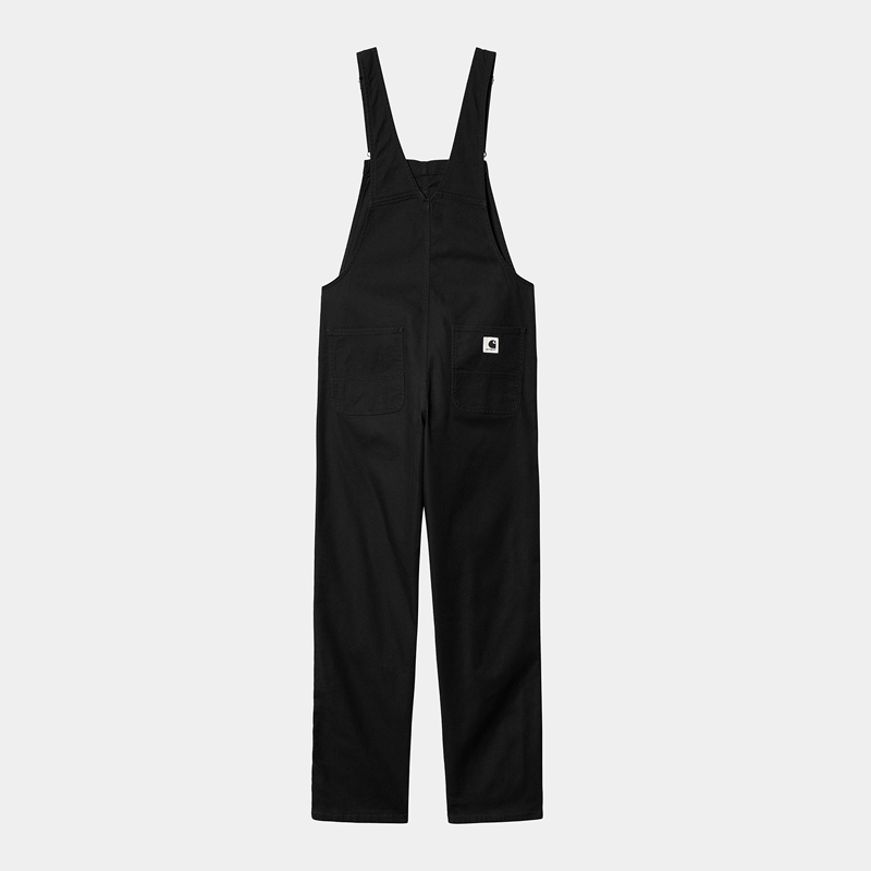 Kombinezon Carhartt Bib Straight Damskie Czarne | YOH-932704