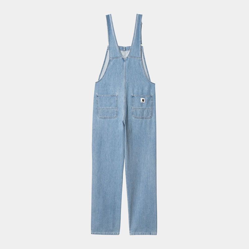 Kombinezon Carhartt Bib Straight Damskie Niebieskie | EWR-649750