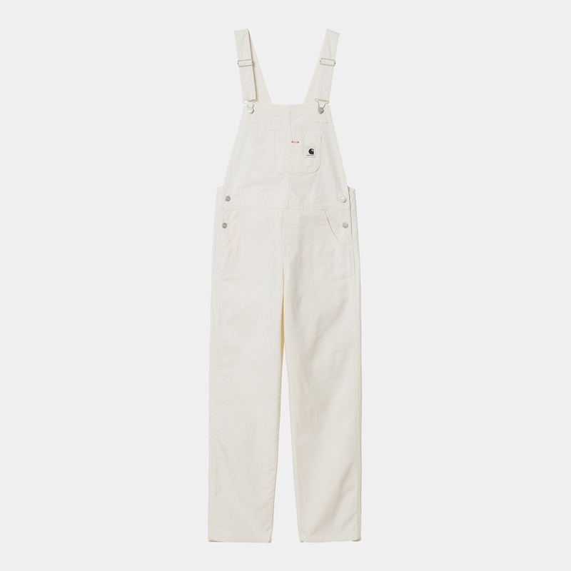 Kombinezon Carhartt Bib Straight Damskie Białe | HIG-651803