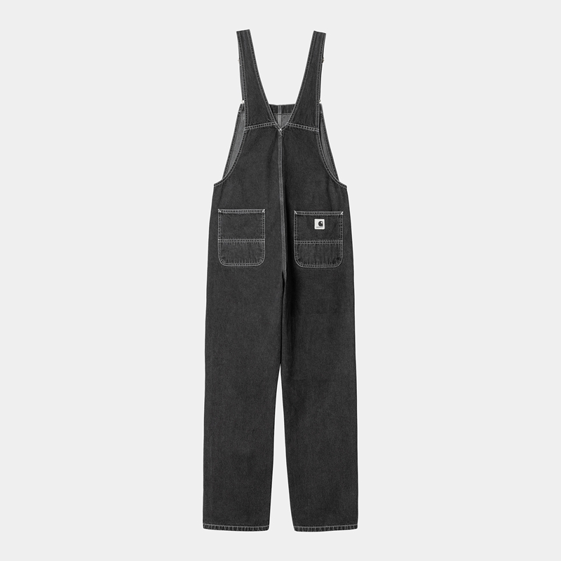 Kombinezon Carhartt Bib Straight Damskie Czarne | PMX-375942