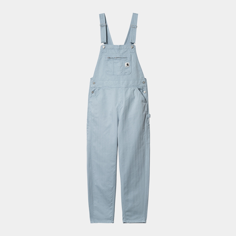 Kombinezon Carhartt Norris Bib Damskie Niebieskie | UGB-017584