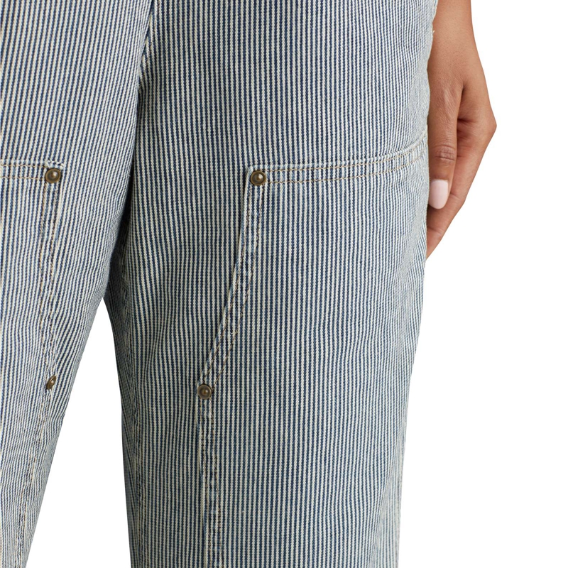 Kombinezon Carhartt Relaxed Fit Denim Railroad Stripe Bib Damskie Niebieskie | MFT-284163