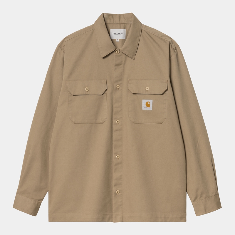 Koszule Carhartt Craft Męskie Beżowe | HBN-932508