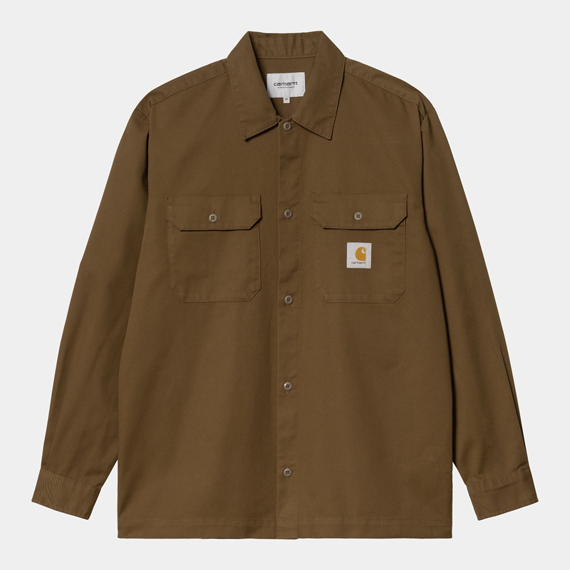 Koszule Carhartt Craft Męskie Brązowe | PNU-162079