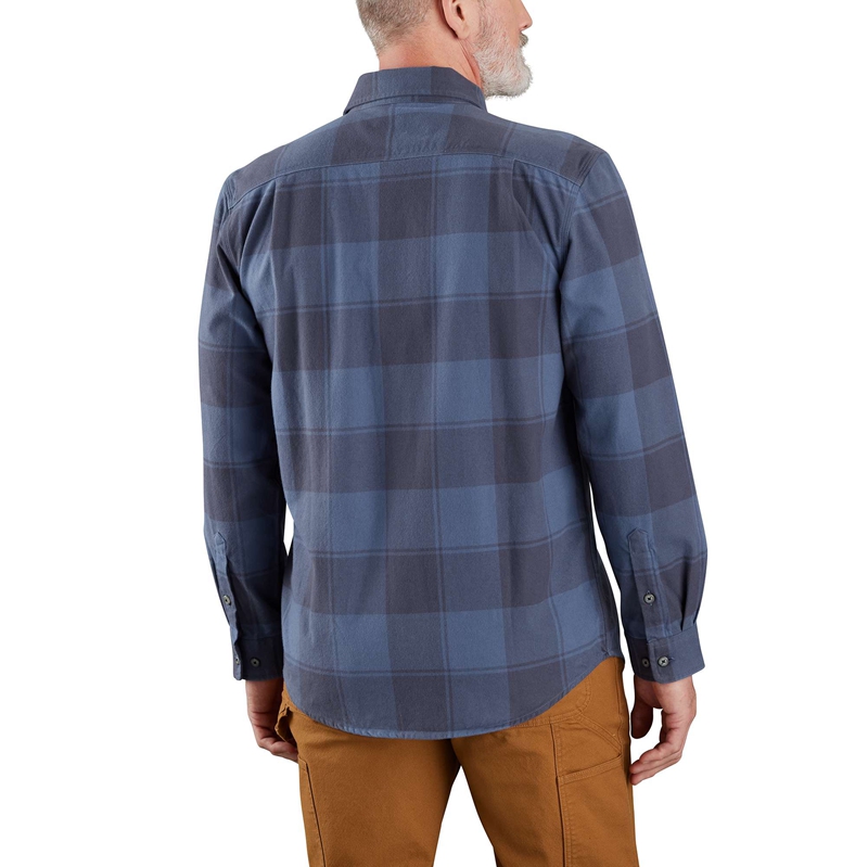 Koszule Carhartt Loose Fit Heavyweight Flannel Long-Sleeve Plaid Męskie Szare | VYO-315026