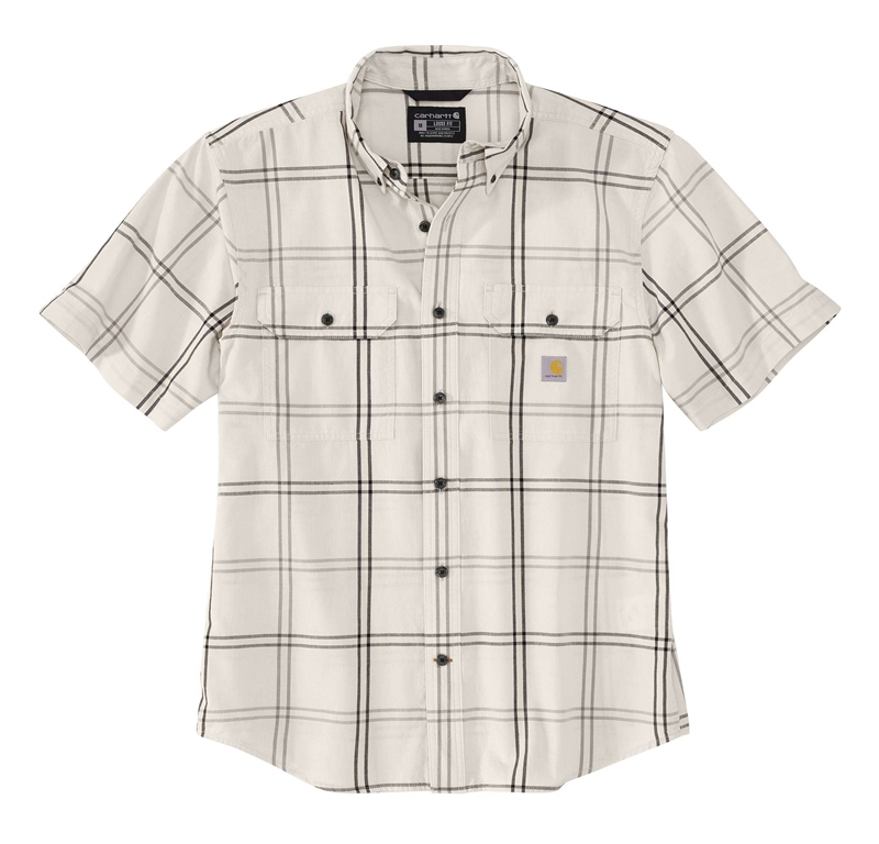 Koszule Carhartt Loose Fit Midweight-Sleeve Plaid Męskie Białe | AJL-732845