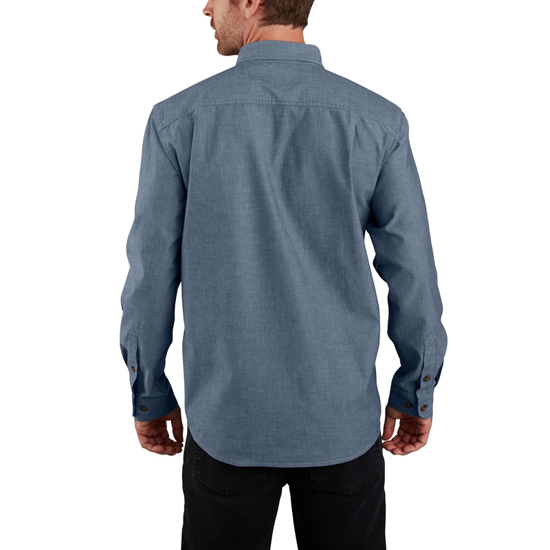 Koszule Carhartt Loose Fit Midweight Chambray Long-Sleeve Męskie Niebieskie | JAX-597148