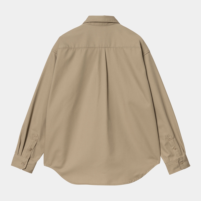 Koszule Carhartt Module Script Męskie Beżowe | MRF-243561