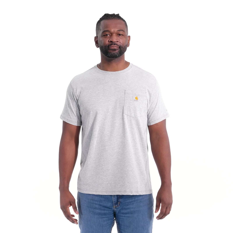 Koszulka Carhartt Force® Relaxed Fit Short-Sleeve Pocket Męskie Niebieskie | SUA-791603