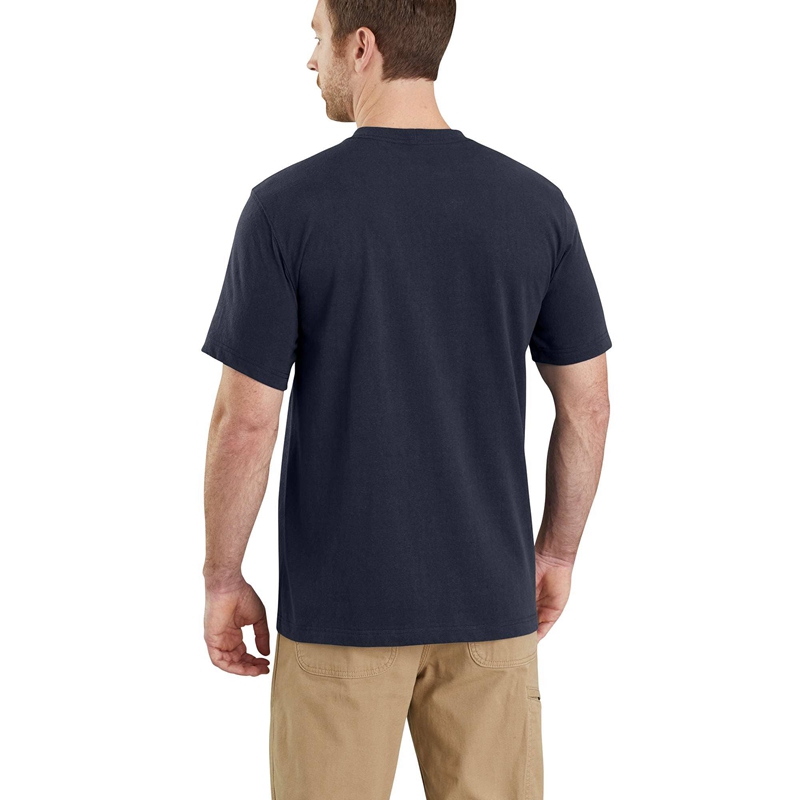 Koszulka Carhartt Relaxed Fit Heavyweight Short-Sleeve Pocket Męskie Brązowe | FIN-723906