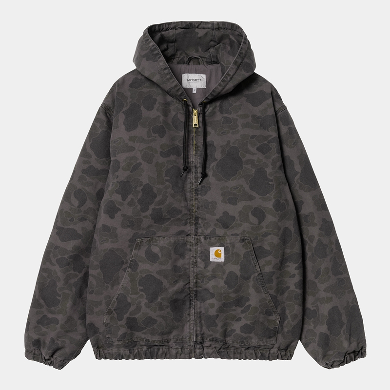 Kurtki Carhartt Duck Active Męskie Czarne | LNK-243690