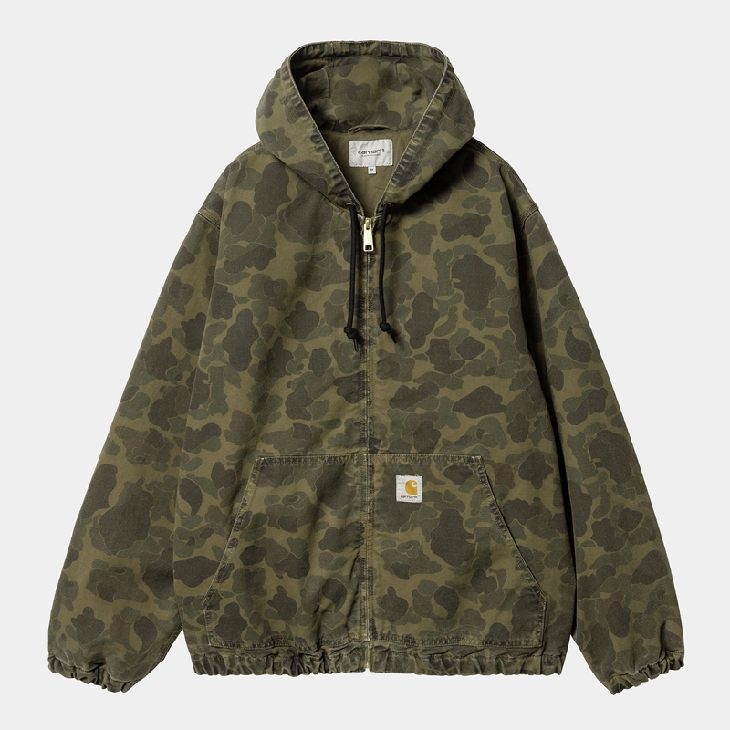 Kurtki Carhartt Duck Active Męskie Oliwkowe | PLF-543978