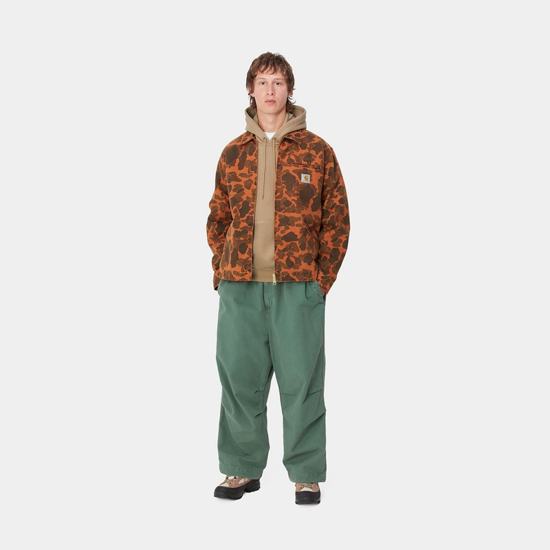 Kurtki Carhartt Duck Detroit Męskie Ciemny Brązowe | YMA-704195