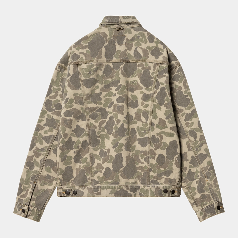 Kurtki Carhartt Duck Helston Męskie Oliwkowe | AFU-435160