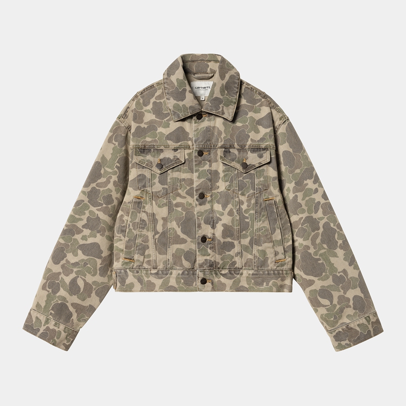 Kurtki Carhartt Duck Orell Damskie Głęboka Zielone | AEV-137692