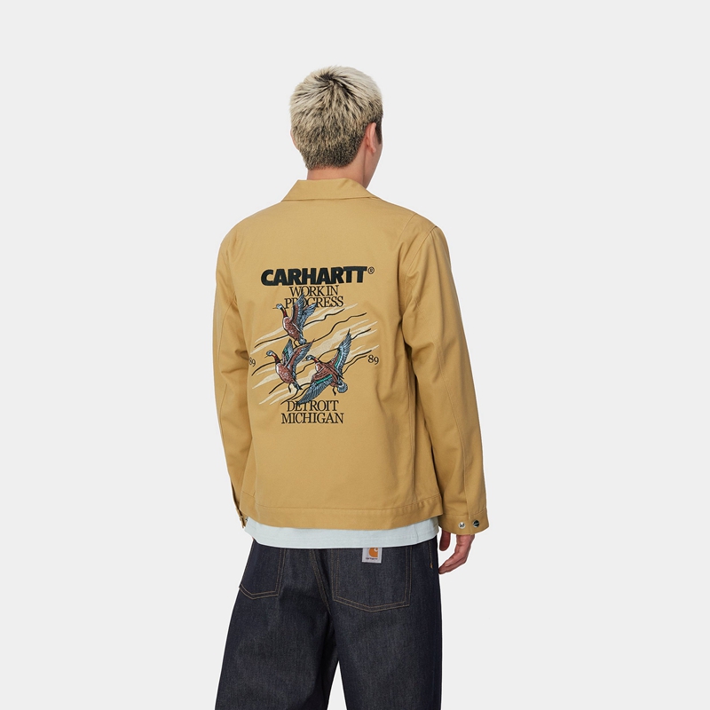 Kurtki Carhartt Ducks Męskie Khaki | WAN-390471