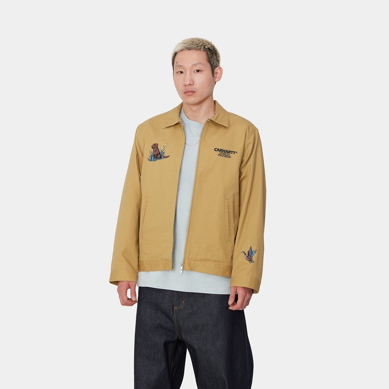 Kurtki Carhartt Ducks Męskie Khaki | WAN-390471