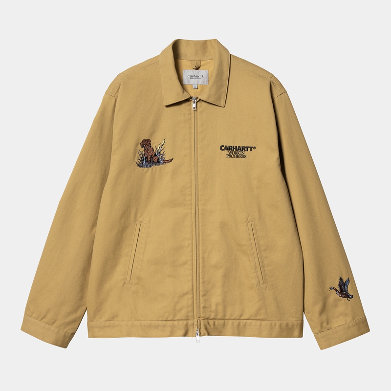 Kurtki Carhartt Ducks Męskie Khaki | WAN-390471