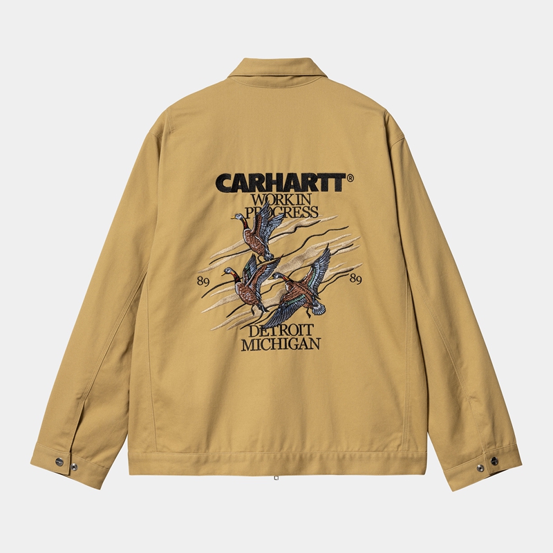 Kurtki Carhartt Ducks Męskie Khaki | WAN-390471