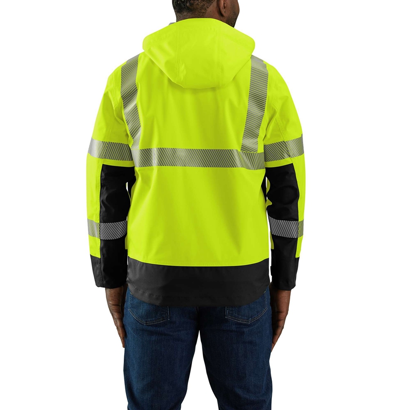 Kurtki Carhartt High-Visibility Storm Defender® Loose Fit Lightweight Class Męskie Głęboka Zielone | FZP-362417