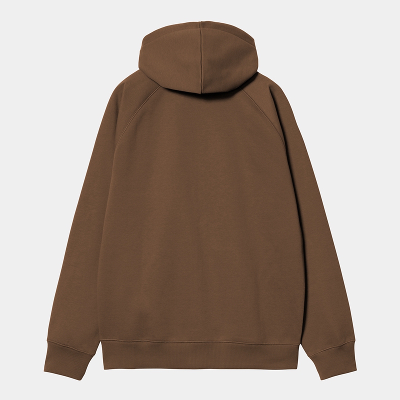 Kurtki Carhartt Hooded Chase Męskie Brązowe | VGQ-589630