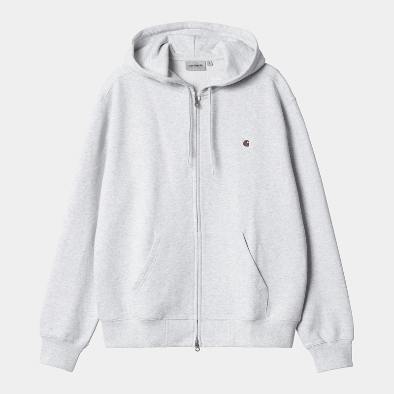 Kurtki Carhartt Hooded Madison Męskie Szare | LJM-745312