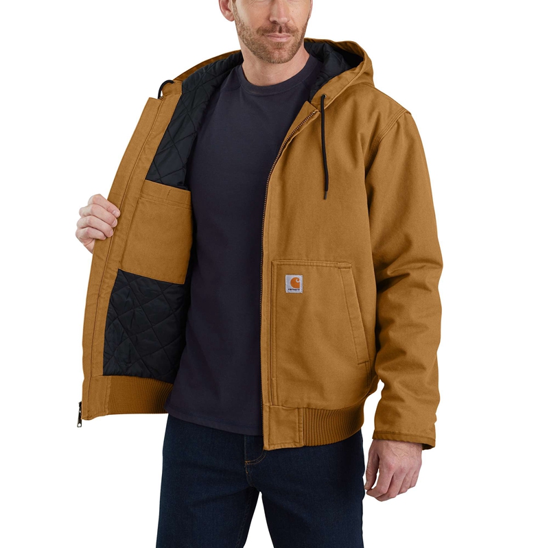 Kurtki Carhartt Insulated Active Jac Męskie Brązowe | XBM-065271