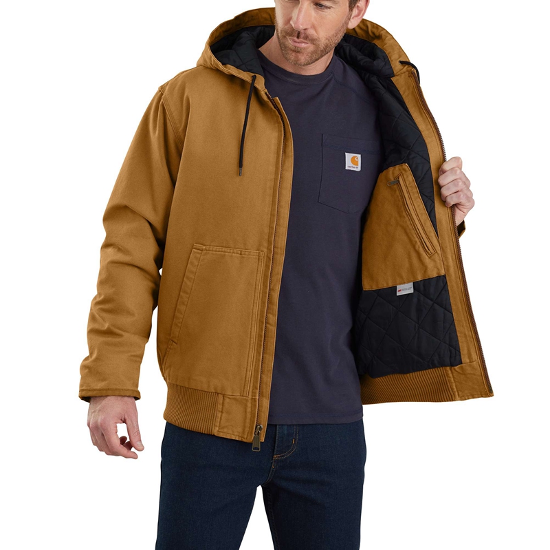 Kurtki Carhartt Insulated Active Jac Męskie Brązowe | XBM-065271