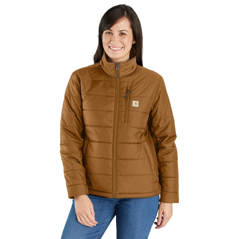 Kurtki Carhartt Lightweight Puffer Damskie Brązowe | QZW-536019