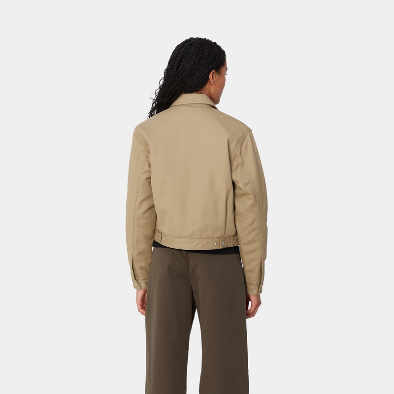 Kurtki Carhartt Module Script Damskie Khaki | HNV-346597